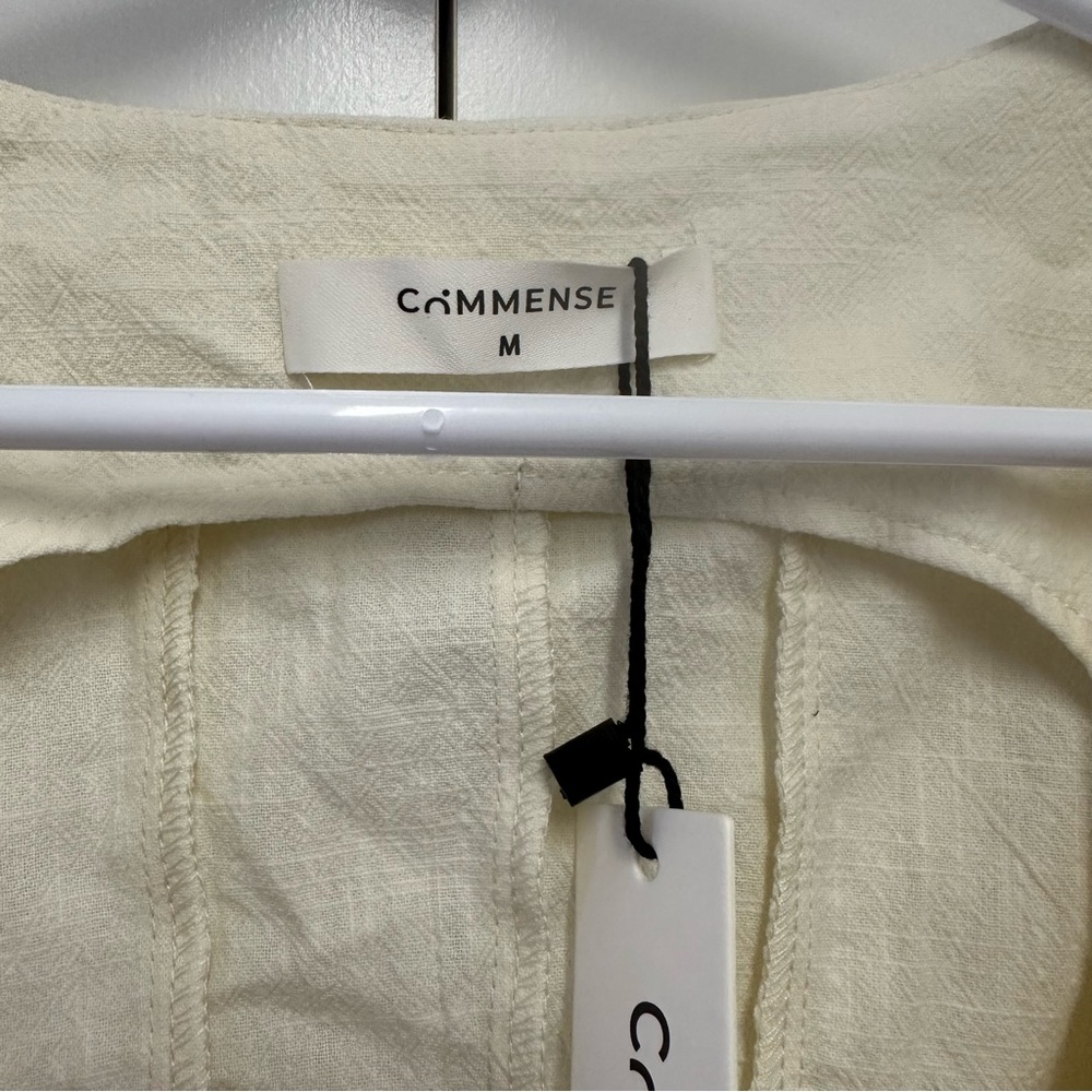 Commense Cream Buttoned Tank Top - Picture 5 of 12